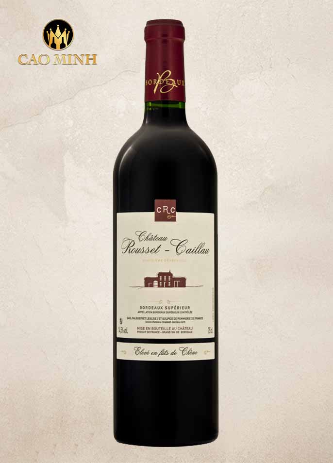 Rượu vang Pháp Chateau Rousset Caillau Bordeaux Superieur