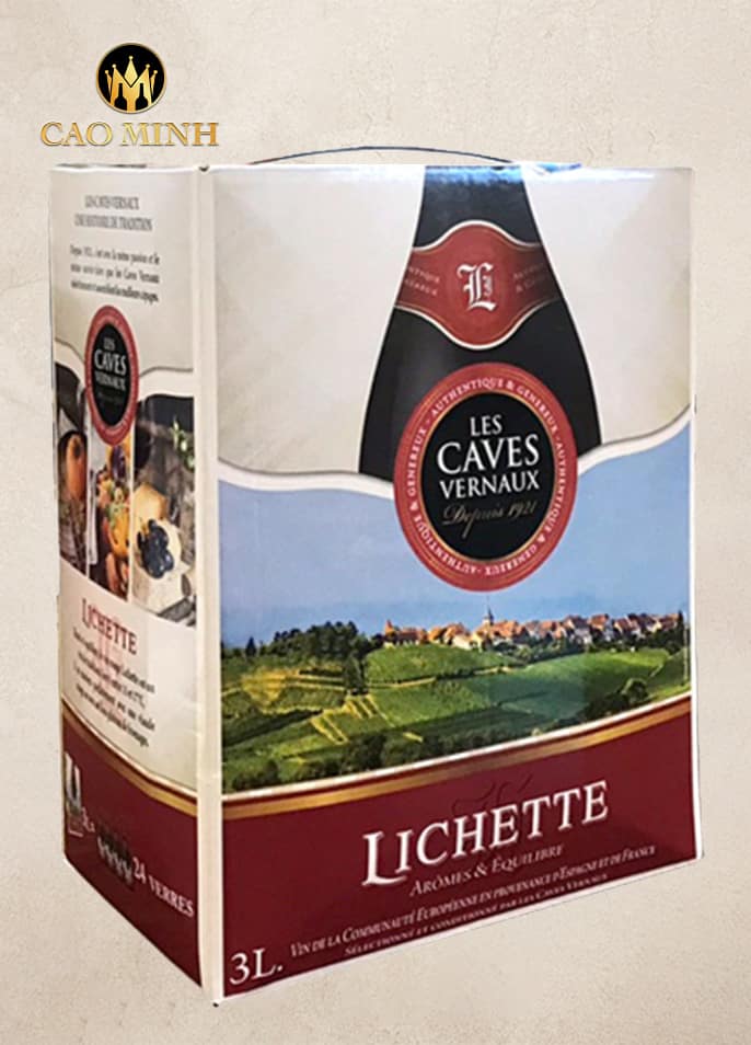 Rượu Vang Bịch Pháp Lichette VCE Rouge