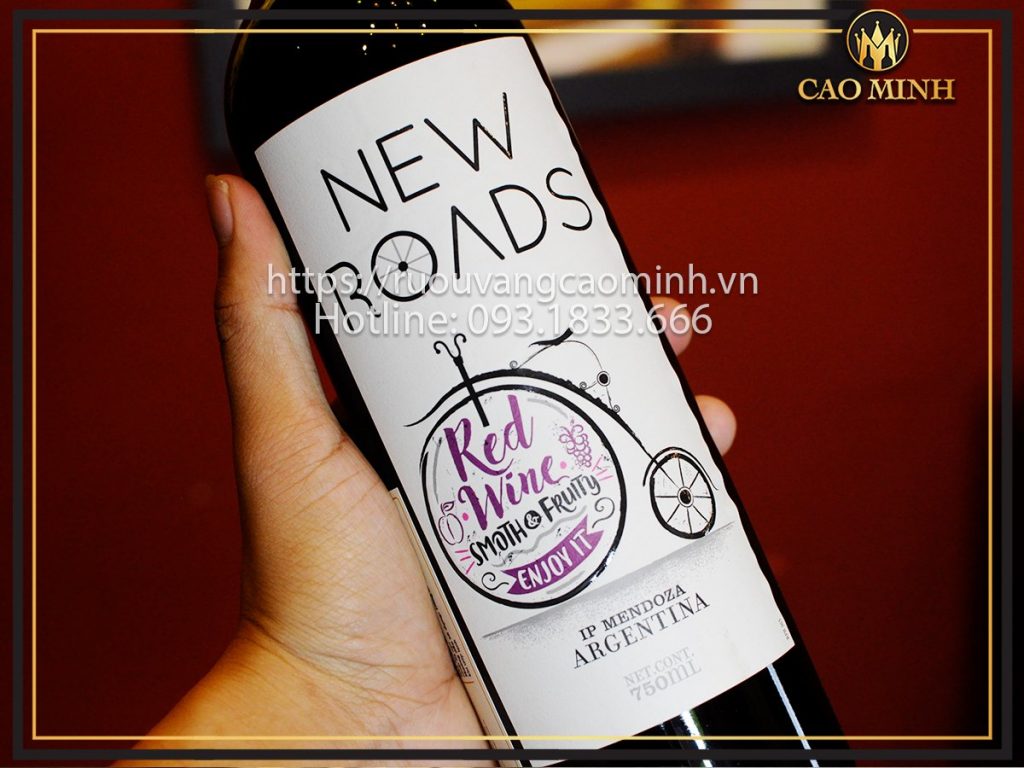 New Roads IP Mendoza - Chai rượu vang đỏ Argentina chất lượng với giá chỉ 370.000đ