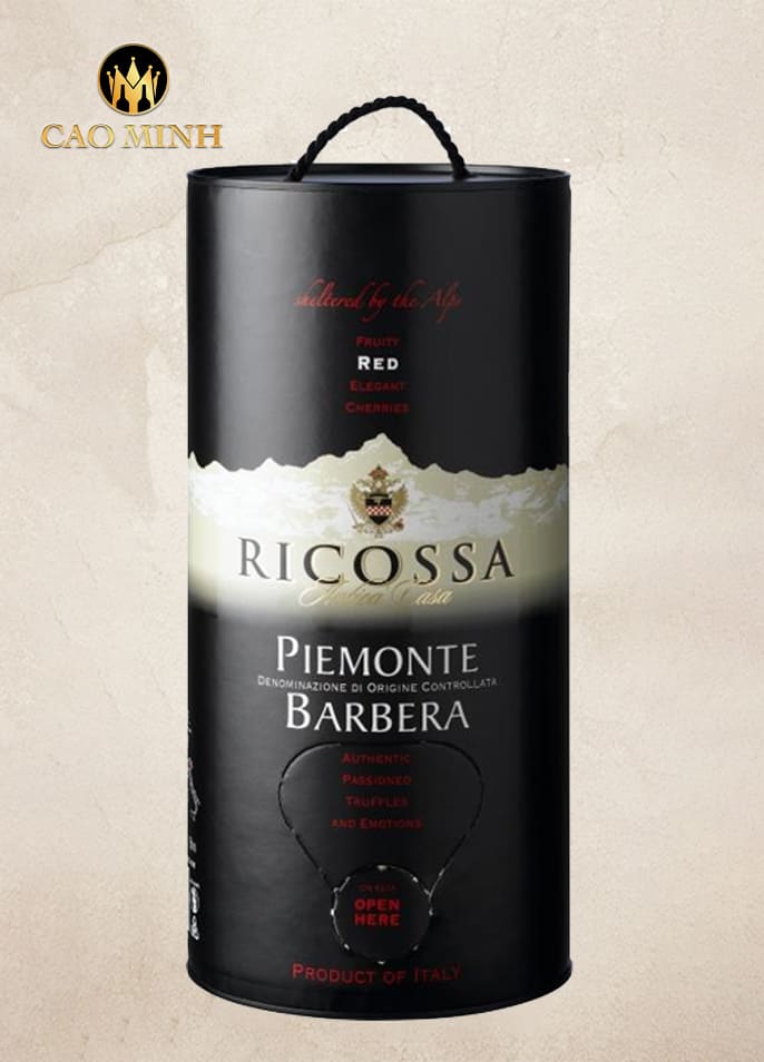 Rượu Vang Hộp Giấy Ý Ricossa Piemonte
