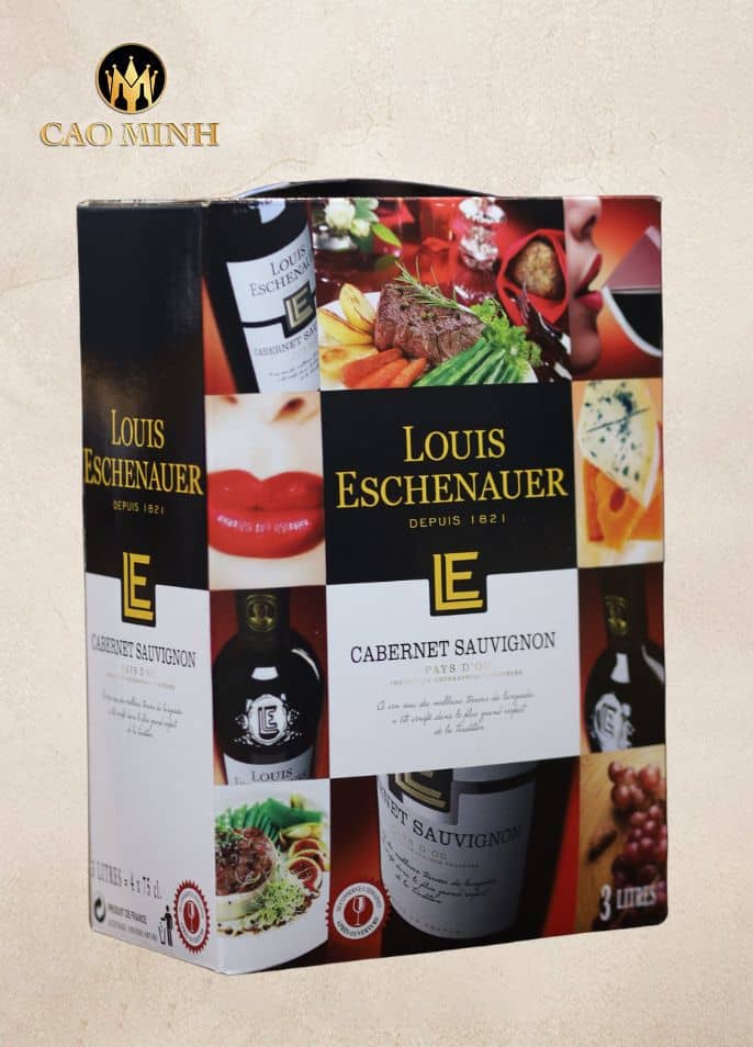 Rượu Vang Bịch Pháp Louis Eschenauer Bordeaux 3L