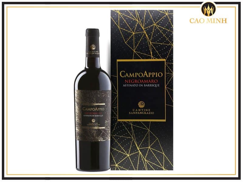 Mô tả hương vị chai rượu vang Campo Appio Negroamaro (Tasting Notes)