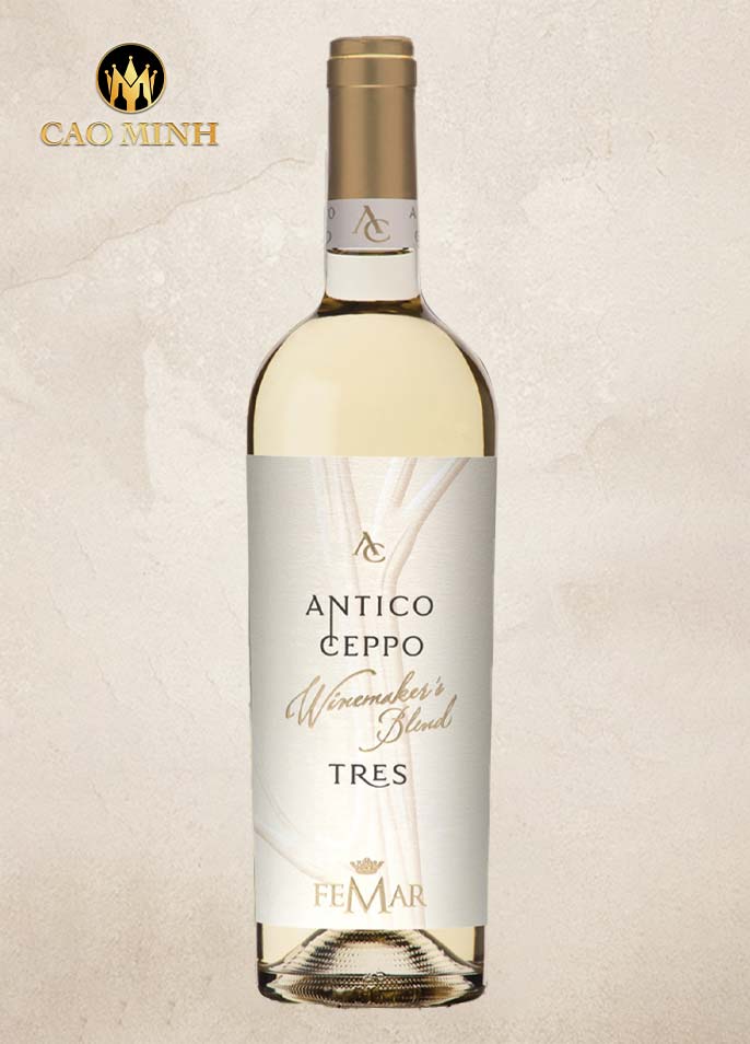 Rượu Vang Ý Antico Ceppo Tres Lazio IGP Bianco