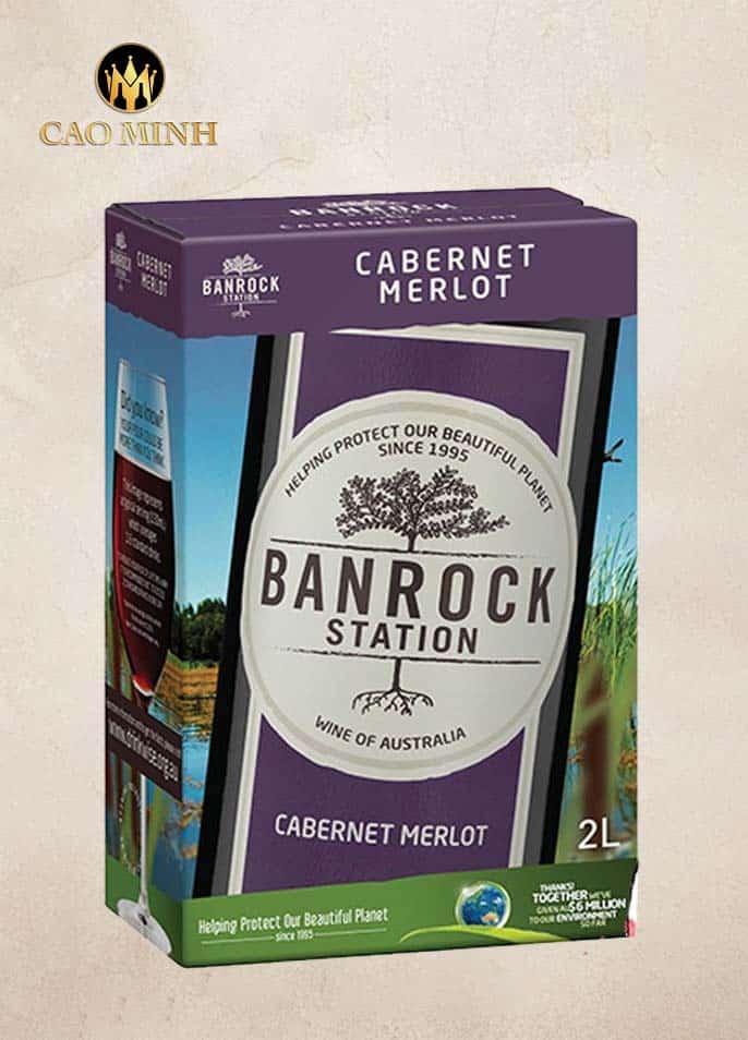 Rượu Vang Úc Banrock Station Cabernet Merlot 2L