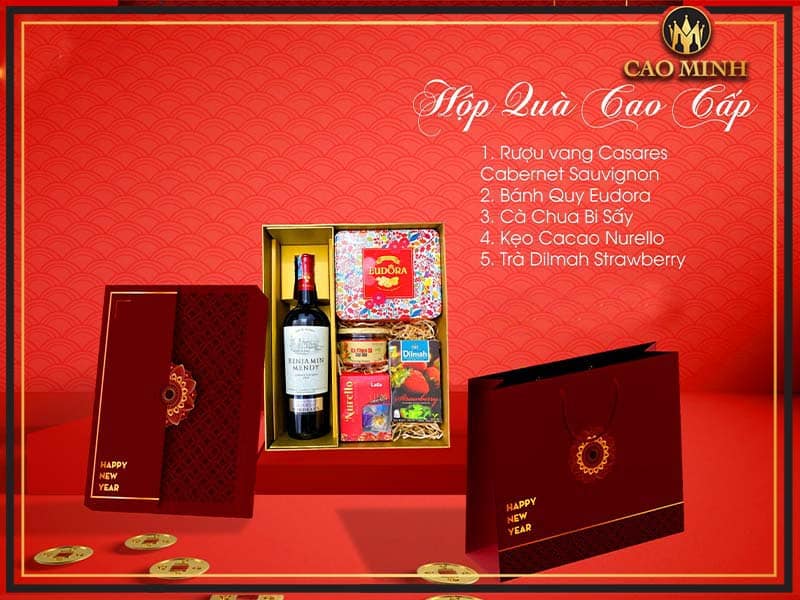 quà tết rượu vang mẫu 1