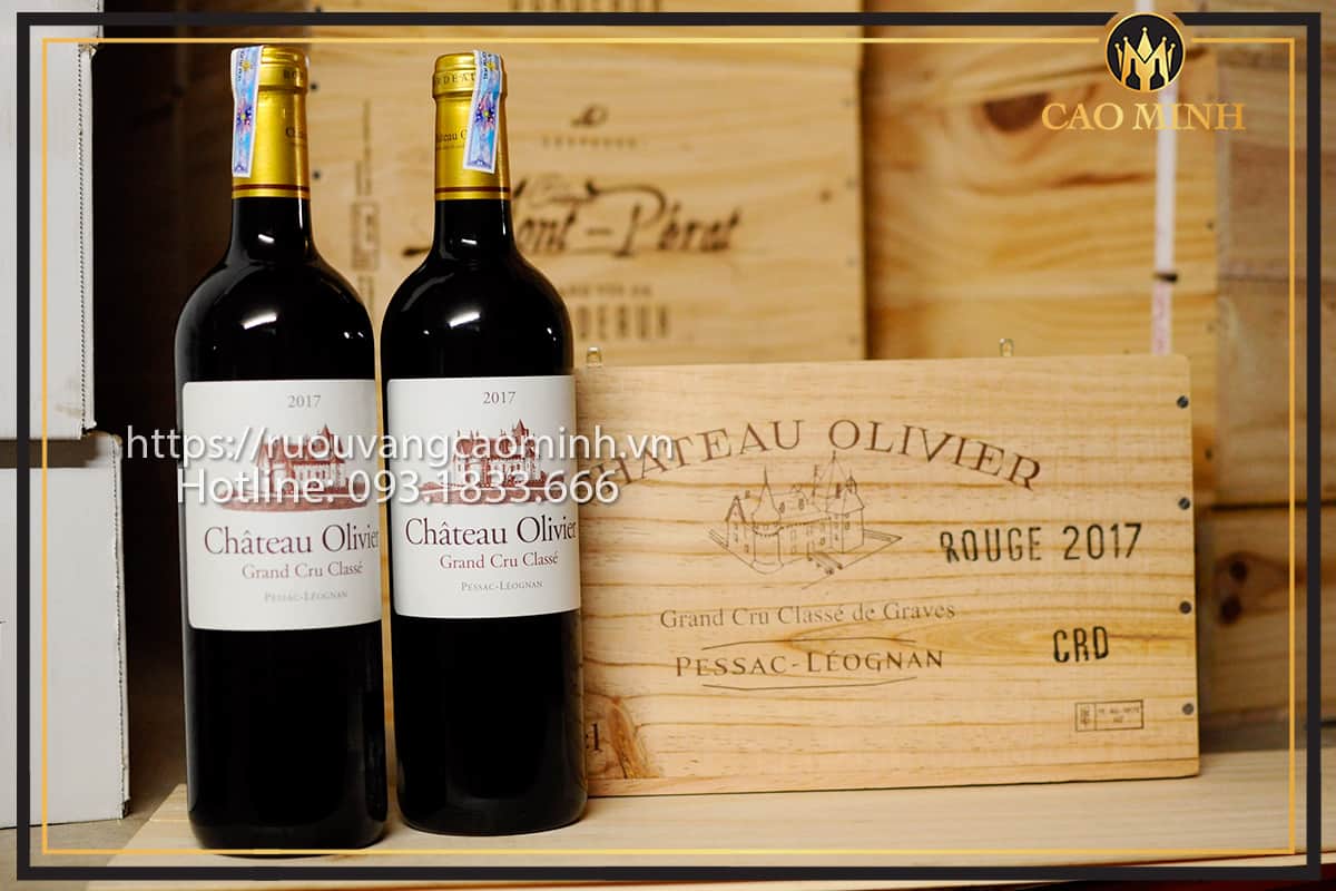 rượu vang chateau olivier