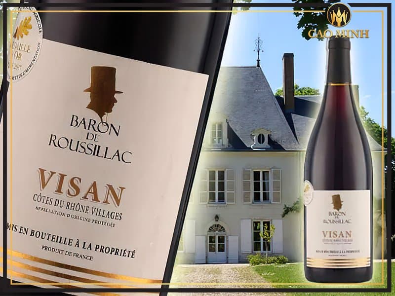 Rượu vang Pháp Baron De Roussillac Visan - Hương vị mới mẻ nhưng vẫn tinh tế trên bàn tiệc 