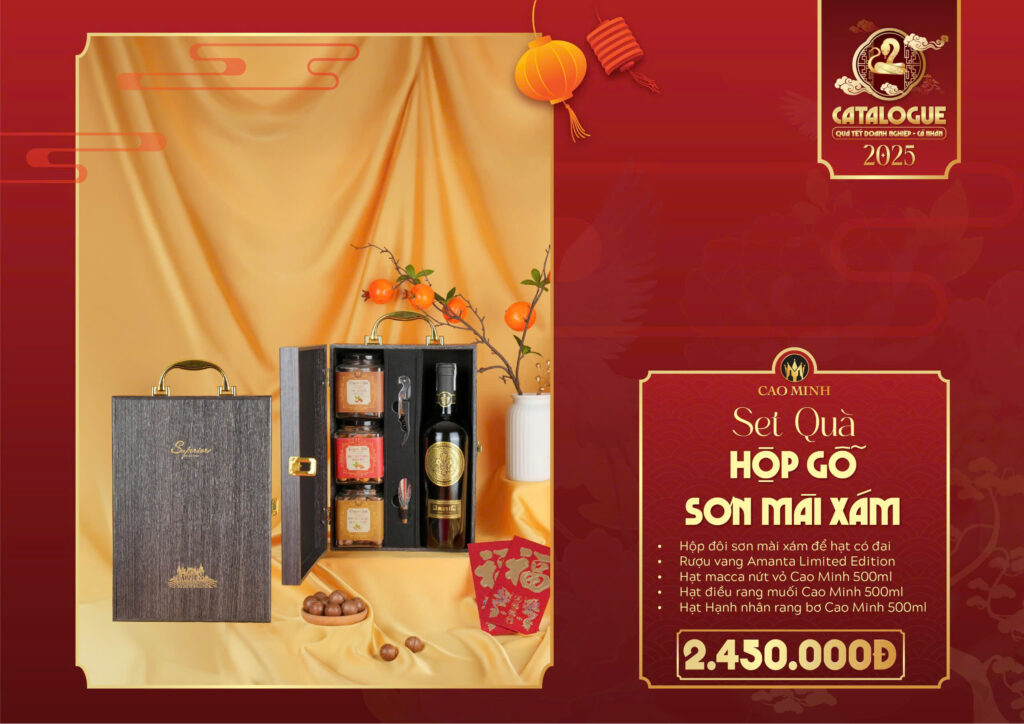 Hộp quà tết các loại hạt 2450k
