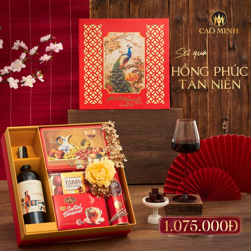 Hộp quà Tết Hồng Phúc Tân Niên