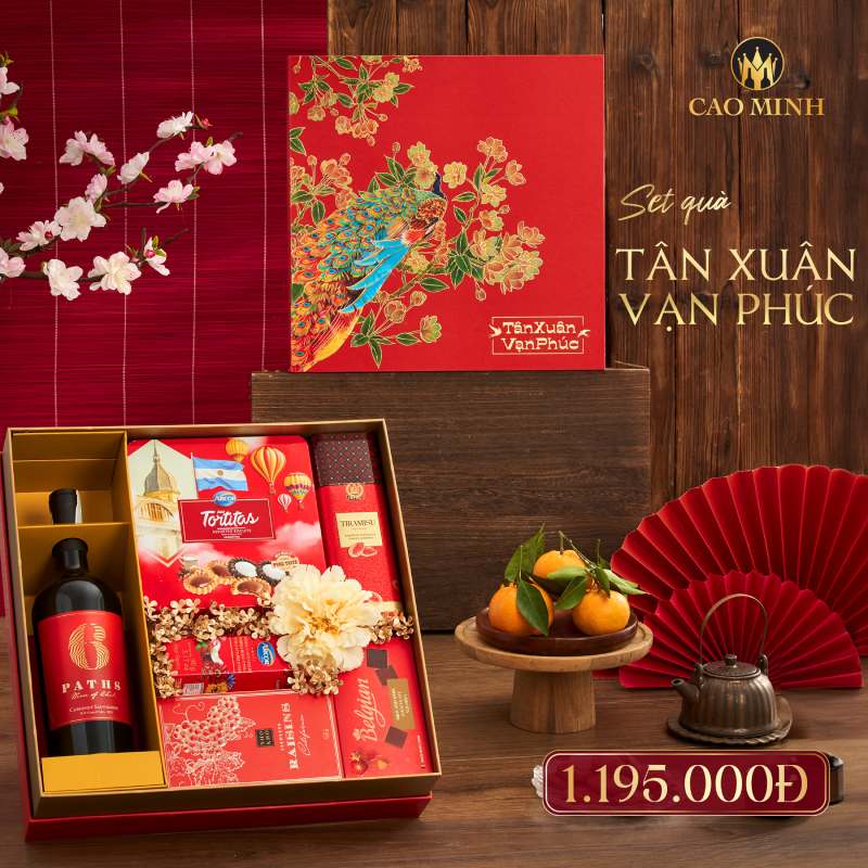 Hộp quà Tết Tân Xuân Vạn Phúc