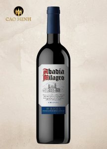 Rượu Vang Tây Ban Nha Abadia Milagro Rioja Crianza