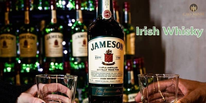 Irish Whisky được sản xuất 100% lúa mạch kết hợp với lúa mì