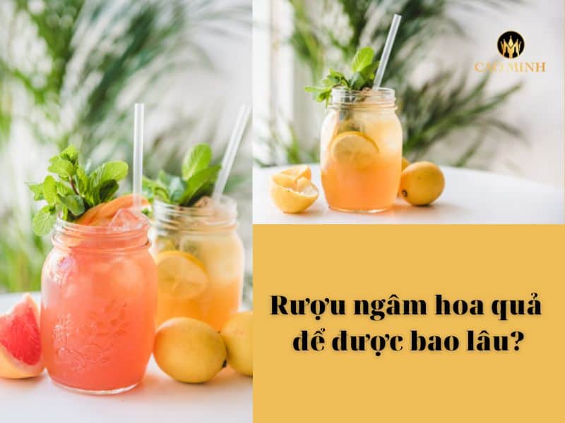 Rượu ngâm hoa quả để được bao lâu và những lưu ý cần biết