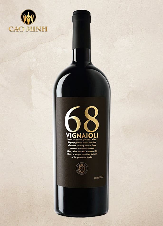 Rượu Vang Ý 68 Vignaioli Primitivo Puglia