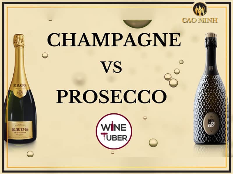Phân biệt giữa Prosecco và Champagne