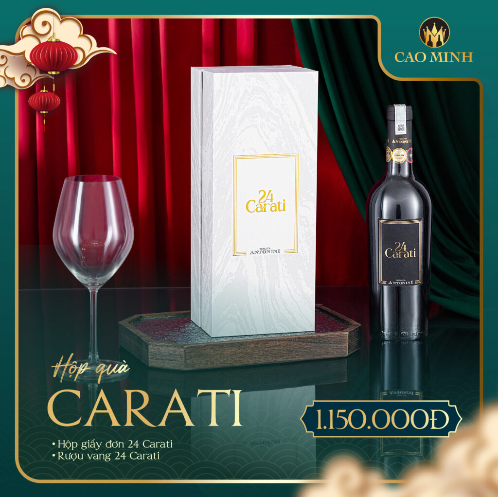 Hộp quà rượu vang Carati