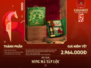Hộp quà Tết Song Mã Tấn Lộc