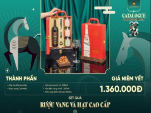 Rượu tặng quà Tết phiên bản cao cấp kèm các loại hạt