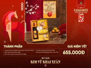 Hộp quà Tết Kim Vũ Khai Xuân