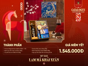 Hộp quà Tết Lam Mã Khải Xuân