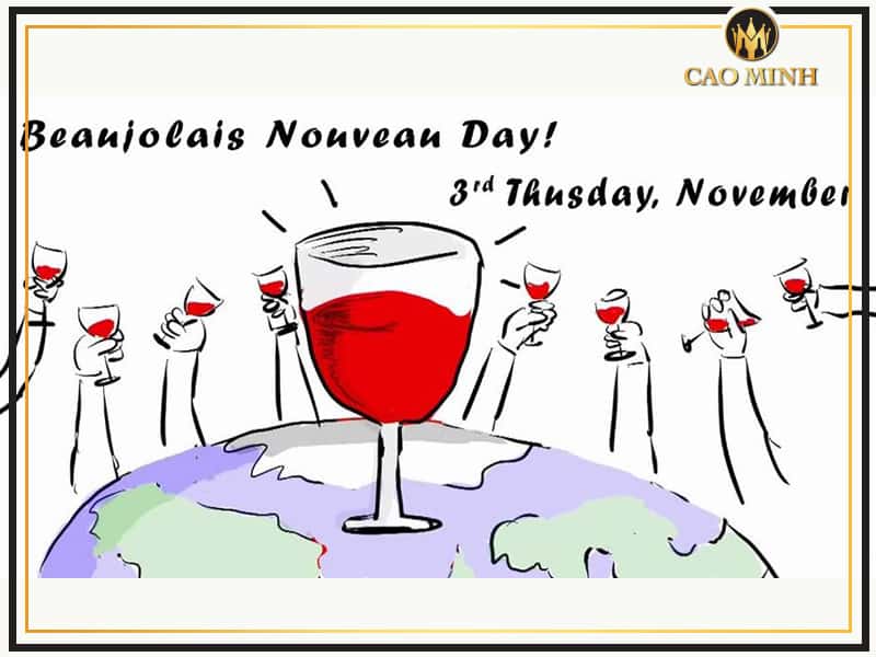 Lễ hội rượu vang Beaujolais Nouveau diễn ra vào tuần thứ 3 tháng 11 tại Beaujolais, Pháp 