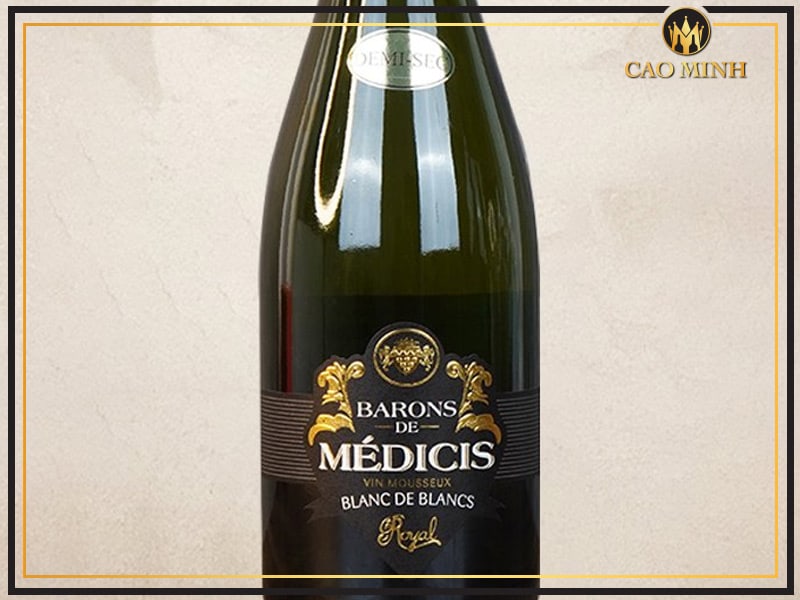 Rượu vang sủi bọt Baron de Medicis Blanc de Blancs