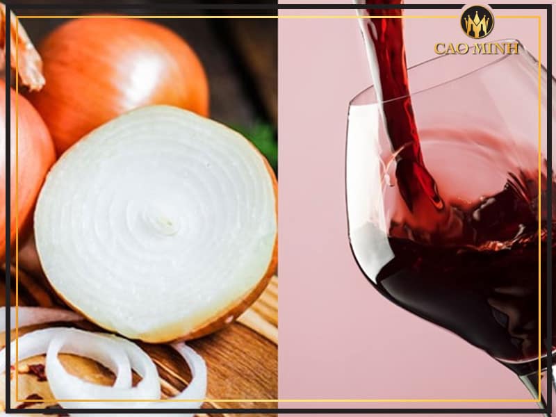 Hành tây và rượu vang là 2 nguyên liệu chính làm rượu ngâm 