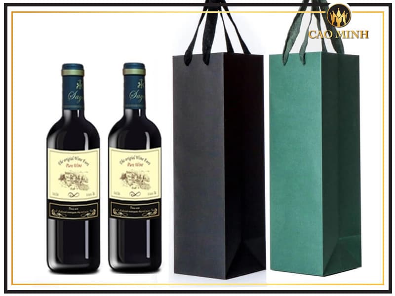 Túi giấy đựng rượu vang có giá thành rẻ, thân thiện với môi trường