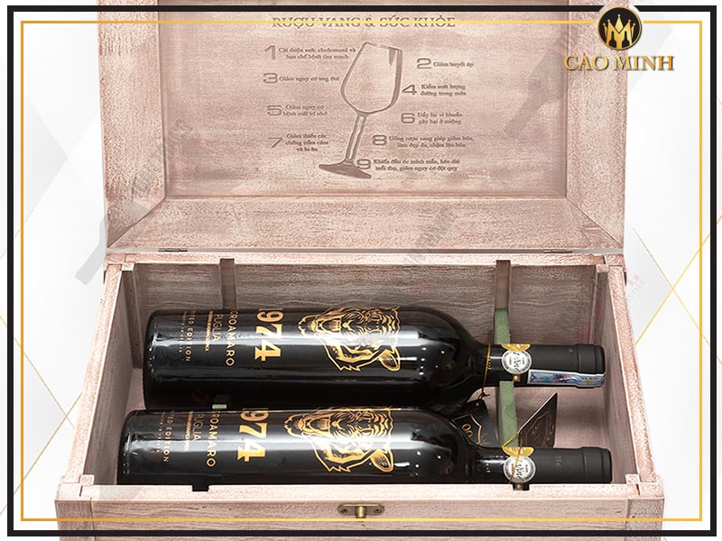 Cặp rượu vang hộp gỗ mang nhiều ưu điểm nổi bật 