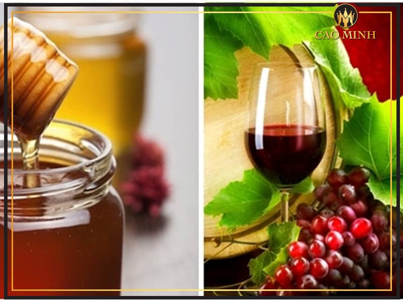 Hỗn hợp rượu vang và mật ong giúp mang lại làn da trắng sáng, khỏe mạnh 