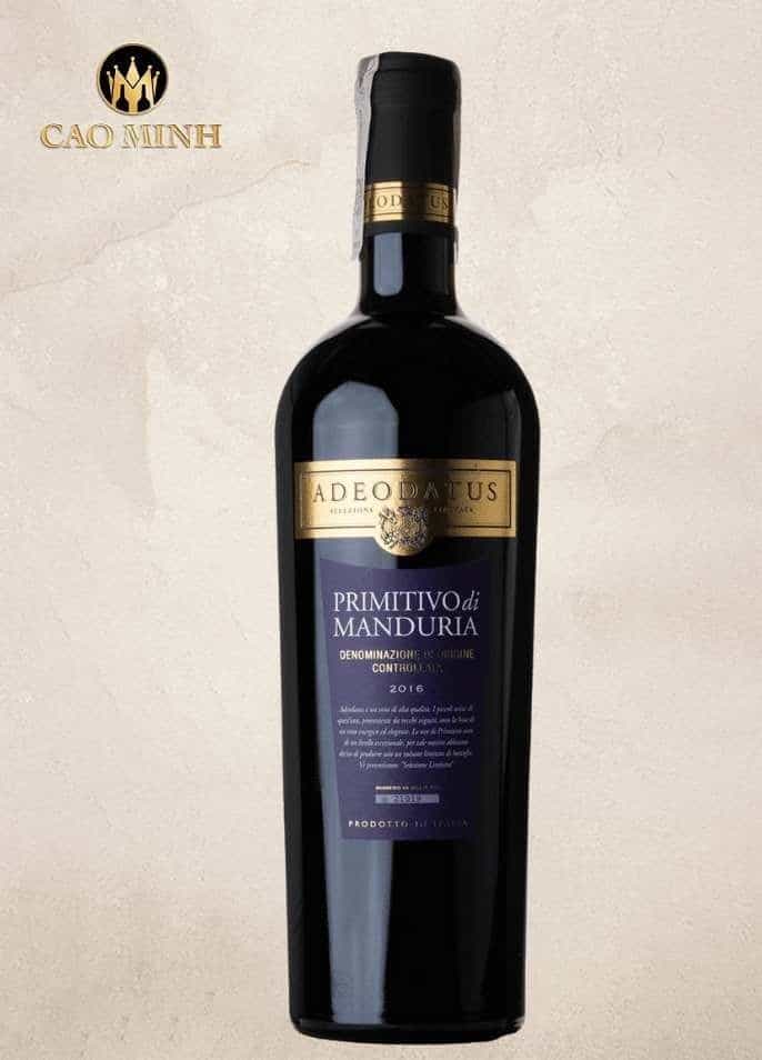 Rượu Vang Ý Adeodatus Primitivo Di Manduria