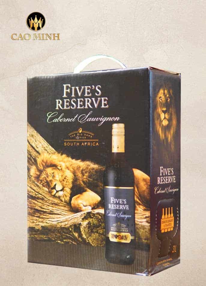 Rượu Vang Bịch Nam Phi Five's Riserva Cabernet Sauvignon