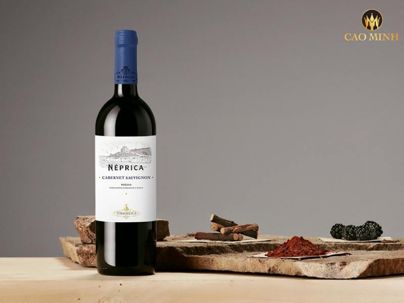 Nếm thử hương vị tuyệt vời của chai rượu vang Ý Tormaresca Neprica Cabernet Sauvignon Puglia