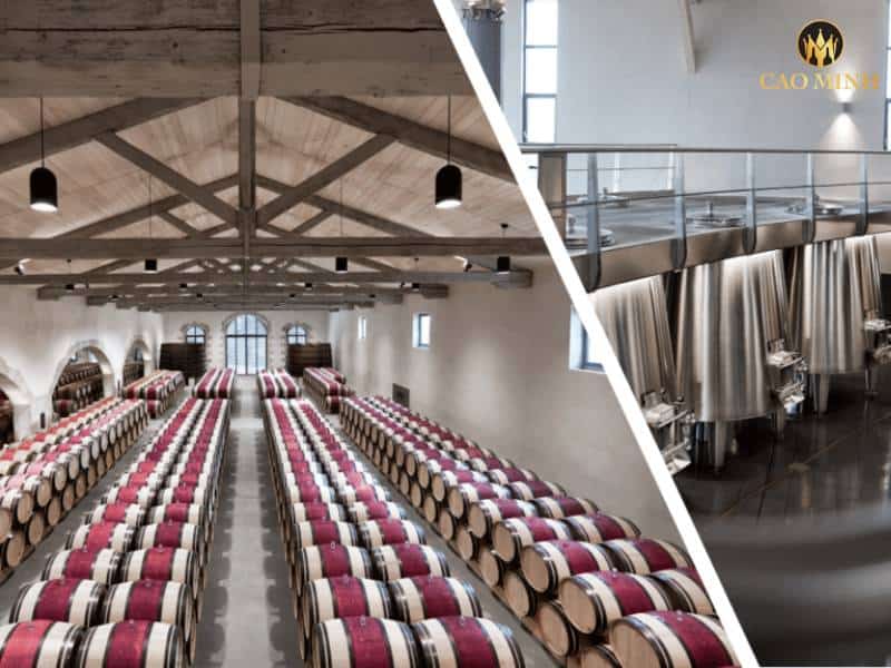 Quy trình sản xuất của chai rượu vang Pháp Château Calon-Ségur