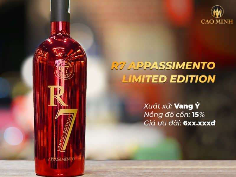 Rượu vang Ý R7 Appassimento Limited Edition