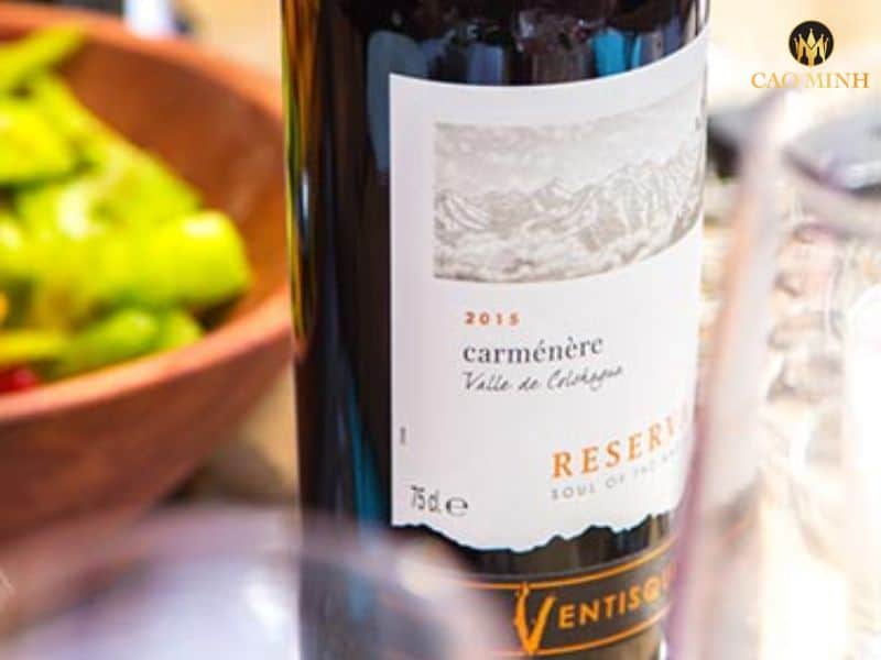 Nếm thử hương vị tuyệt vời của chai rượu vang Ventisquero Reserva Carmenere