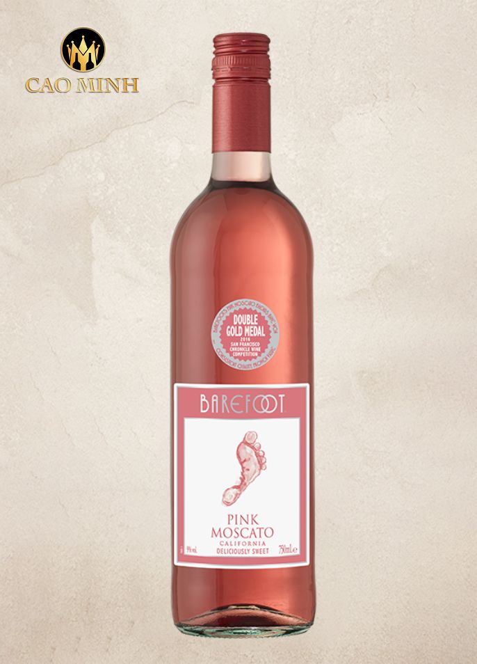 Rượu vang Mỹ Barefoot Pink Moscato