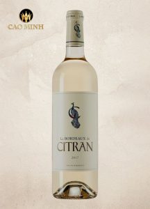 Rượu vang Pháp Le Bordeaux de Citran Blanc