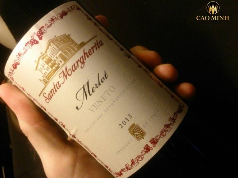 Rượu vang Ý Santa Margherita Merlot Veneto - Chai vang khác biệt đi cùng với hương vị đặc biệt