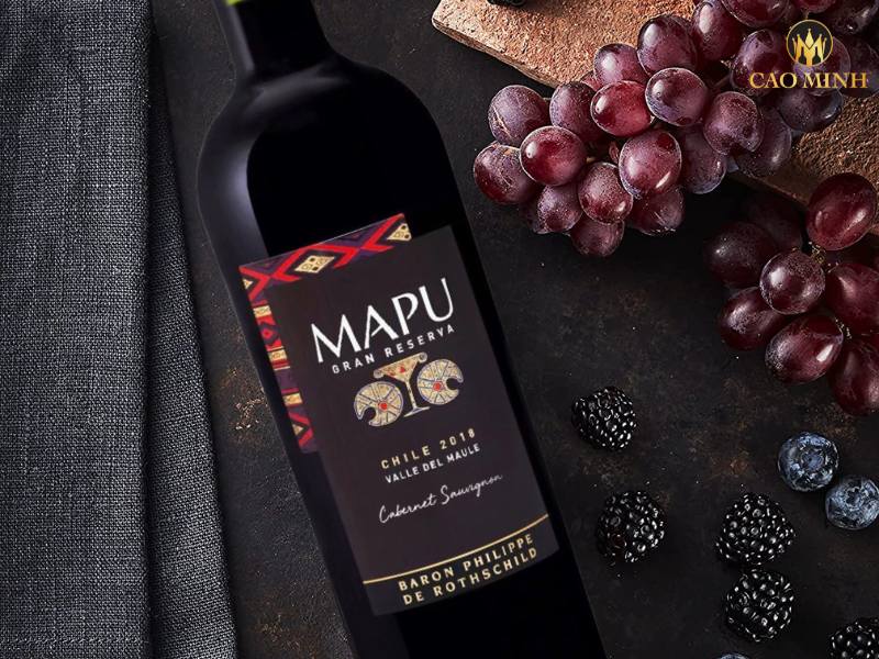 Nếm thử hương vị tuyệt vời của chai rượu vang Baron Philippe de Rothschild Mapu Gran Reserva Cabernet Sauvignon
