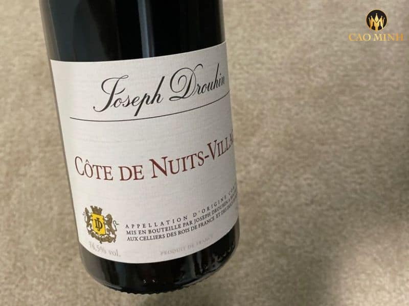 Nếm thử hương vị tuyệt vời của chai rượu vang Joseph Drouhin Côte de Nuits-Villages