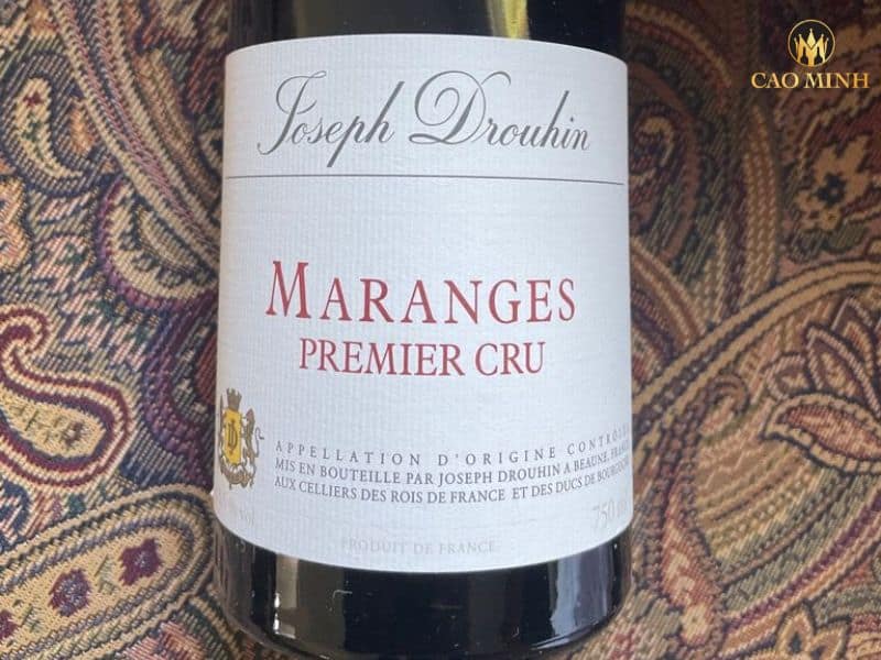 Nếm thử hương vị tuyệt vời của chai rượu vang Joseph Drouhin Maranges Premier Cru