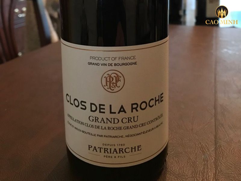 Nếm thử hương vị tuyệt vời của chai rượu vang Patriarche Clos De La Roche Grand Cru