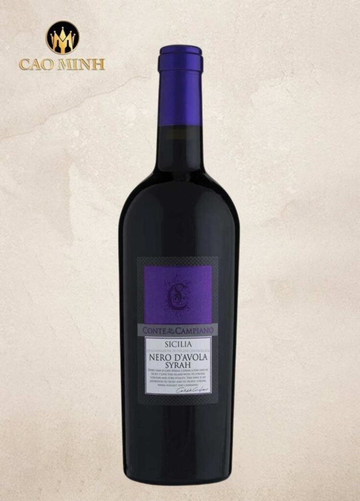 Rượu Vang Ý Nero D'Avola Syrah Terre Siciliane IGT