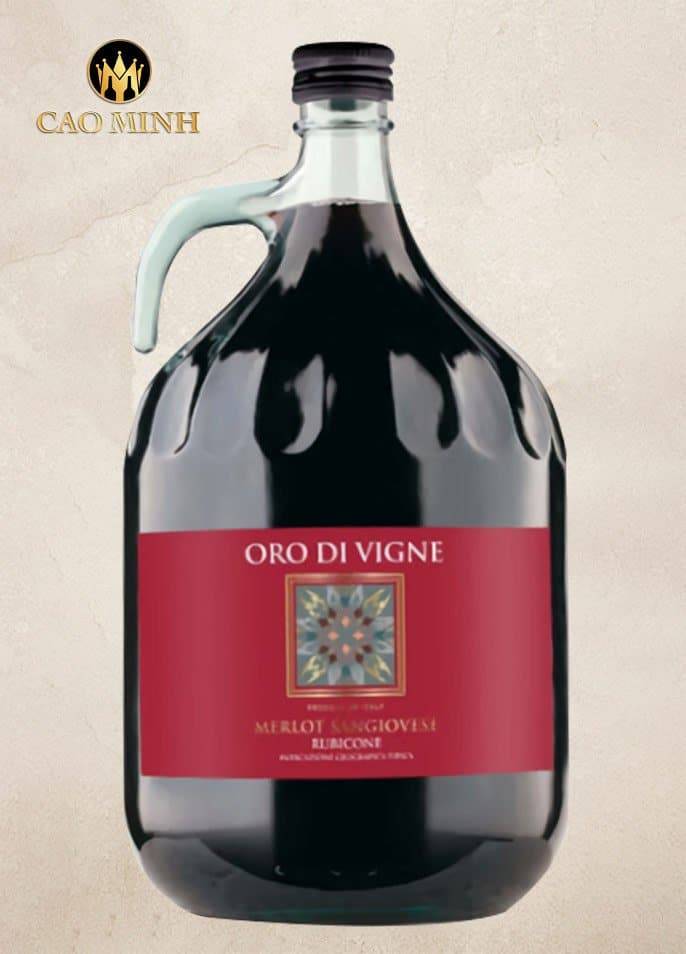 Rượu Vang Ý Oro Di Vigne Merlot Sauvignon Rubicone 3L