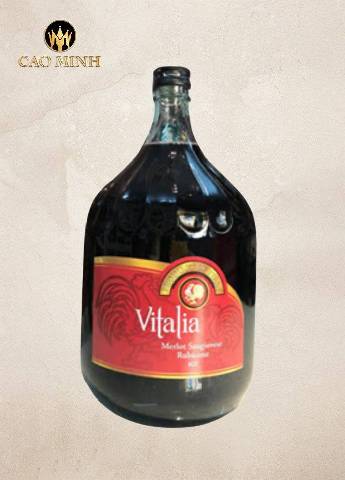 Rượu Vang Ý Vitalia Merlot Sangiovese Rubicone 3L