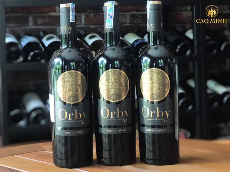 Nếm thử hương vị tuyệt vời của chai rượu vang Orby Cotes du Rhone