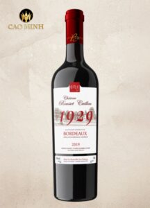 Rượu Vang Pháp CRC 1929 Bordeaux