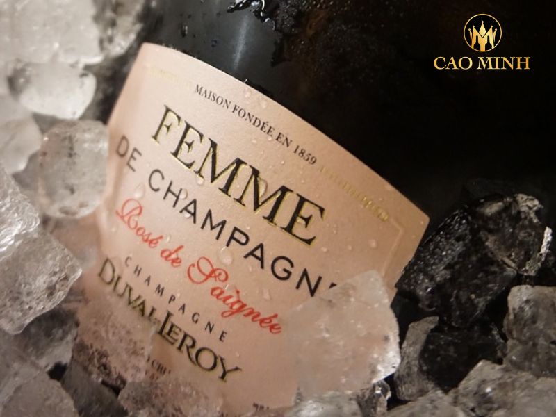 Hướng dẫn trải nghiệm rượu vang Pháp Duval Leroy Femme de Champagne Rosé de Saignée