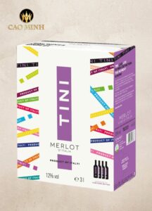 Rượu Vang Bịch Ý Tini Merlot BIB 3L